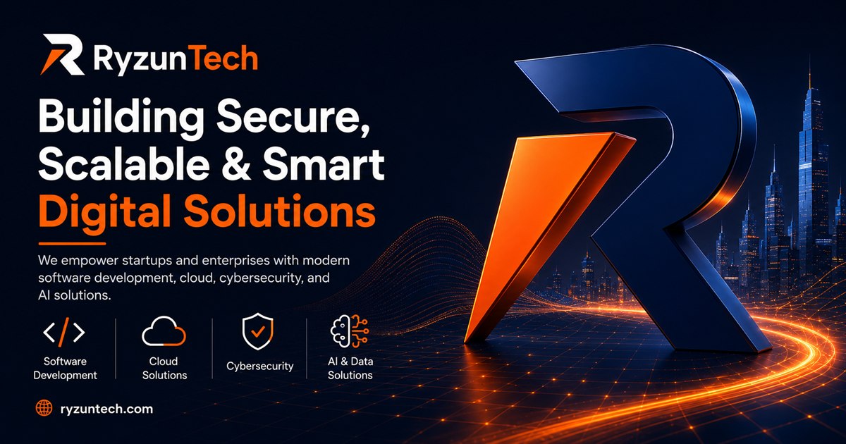 RyzunTech software and AI studio website.